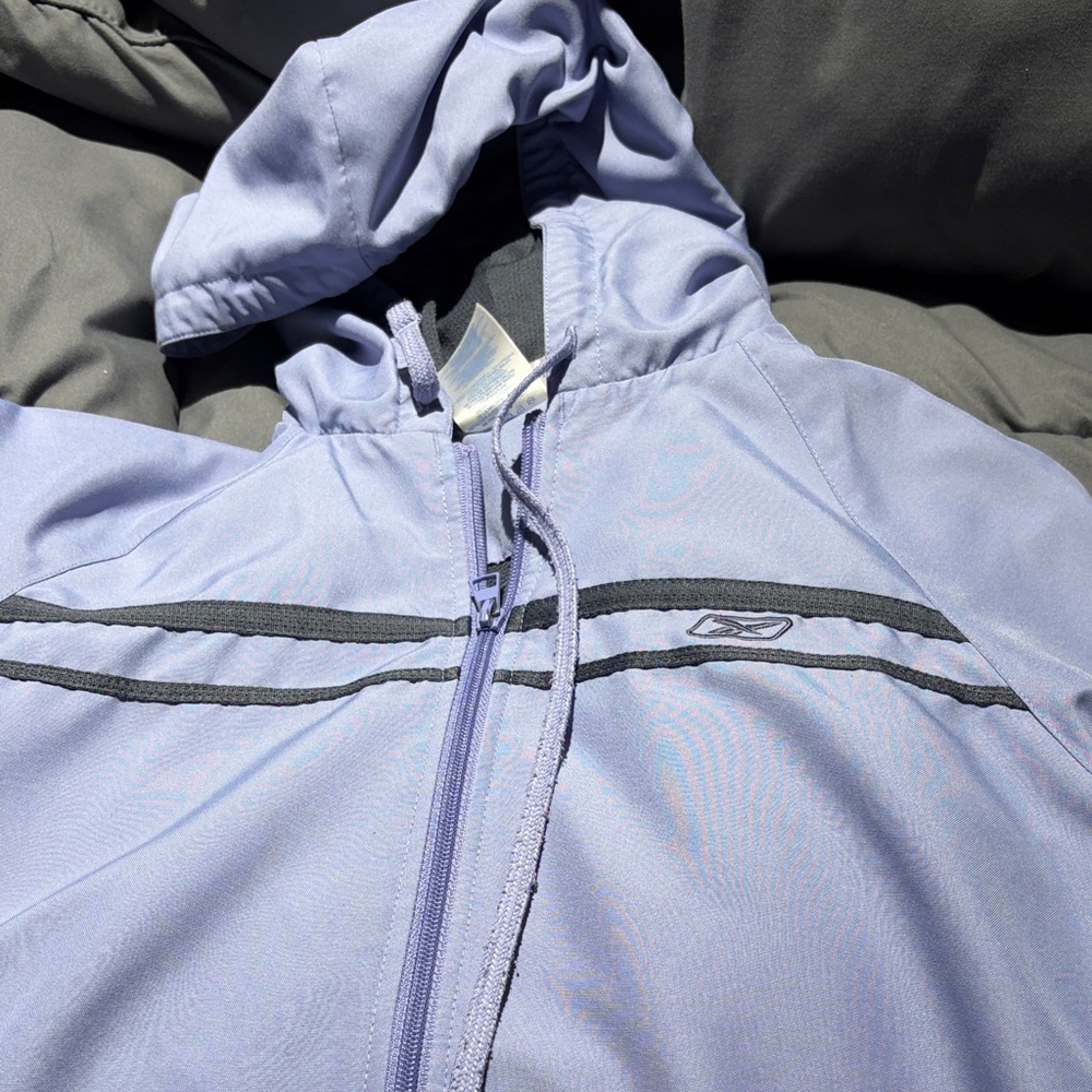 Reebok Lavender Zip-Up Jacket with Gray Accents